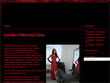 Tablet Screenshot of mistress-cara.com